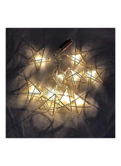 Buy (1 Set) Eid Mubarak Led Star Light String, 2M Ramadan Shape Interior, Bedroom Home Decoration Clear in Saudi Arabia