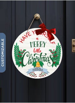 Buy Personalised Christmas Door Sign - Unique Christmas Home Decor with Custom Name in UAE