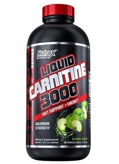 Buy Carnitine Liquid 3000 Green Apple 480ml in UAE