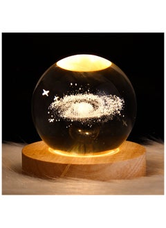 اشتري Creative gift bedside illuminated crystal ball projection atmosphere night light في السعودية