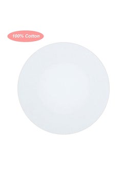 Buy 2 Pack 4 Inch Round Stretched Canvas for Painting, Blank White Canvas Boards, Circle Canvas Panel Boards, Cotton Painting Canvas Panels, Art Supplies for Painting Acrylic Artist Hobby Painter in UAE