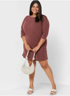 Buy Knitted Round Neck Dress in UAE