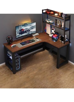 Buy Computer and Multifunction Table Home Office Workstation with Sidestand 120X100 cm (Right Corner) in UAE