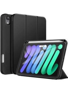 Buy Case for iPad Mini 6 (8.3-Inch 2021 Model) with Pencil Holder Support 2nd Pencil Charging Slim Tablet Cover with Soft TPU Back Auto Wake/Sleep in Saudi Arabia