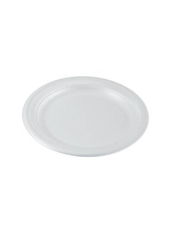 Buy Foam Plate White 7 Inch Disposable, Tableware, Birthday Parties, Office, Home Events, Camping - 25 Pieces. in UAE