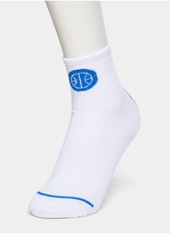 Buy Print Detail Crew Socks in Saudi Arabia