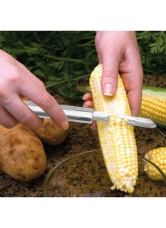 اشتري Steel Peeler Good Grip For Peeling Vegetables في الامارات