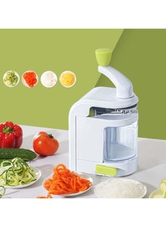 Buy New Product Multifunction 4 Blades Spiralizer Multi Kitchen Grater Foldable Vegetable Spiral Slicer For Kitchen Tools in UAE