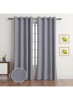 Buy Portia 2-Piece Blackout Curtain Set 240 x 140 cm in UAE