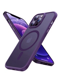 Buy INFOSUN iPhone 12/12 Pro Case Cover Compatible with Magsafe Magnetic Designed Shockproof Case Translucent Matte Protective Cover Back Hard Cases with Magnet for iPhone 12/12 Pro Case Purple in UAE