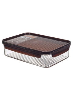 Buy Lock & Lock Modular Bisfree 
Rectangular Container (Wave) 2.1L Dark Brown in Egypt