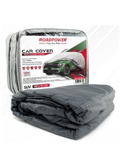 Buy zipper Car Cover With Mirror Pocket For All Weather Waterproof Windproof Dustproof Full Covers PVC And Cotton Fabric Tight Taffeta smooth Non-Abrasive (SUV, 195''X 75''X 70'') in UAE