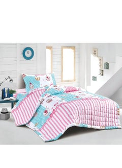 Buy 3 Piece Summer Childrens Quilt Set Microfiber 220x170 cm in Saudi Arabia