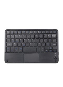 اشتري Wireless BT 3.0 Keyboard 59 Keys Ultra-slim Mini BT Keyboard with Touch Pad Support Android Windows iOS System for Laptop Phone Tablet في السعودية