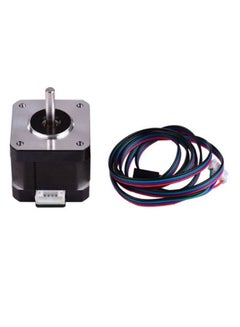 Buy 3D Printer Stepping Motor With Cable Black/Silver in Saudi Arabia