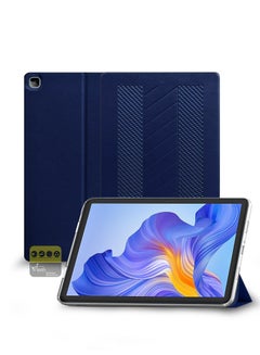 Buy Trifold Stand PU Leather Case Cover For Honor Pad X8/Honor Pad X8 Lite 2022 Navy Blue in Saudi Arabia