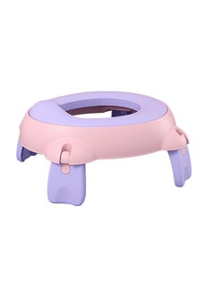 Buy Foldable Potty Seat, Toddler Toilet Seat with Splashproof Design, Travel Potty for Camping, Hotel (Purple/Pink) in Saudi Arabia
