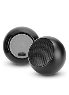 Buy Mini Portable Wireless Bluetooth Speaker, Waterproof Portable Wireless Speaker with Subwoofer, Sports, Mini Steel Cannon, HD Stereo Surround Sound, Black in Saudi Arabia