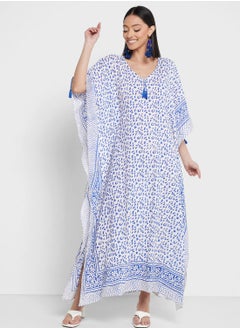 Buy Cape Sleeve Printed Kaftan in UAE