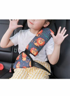 Buy Car Seat Belt Adjuster Seat Belt Pad Cover for Baby Child Neck Safety Shoulder Positioner Shoulder Pad Kit Neck Support Headrest Seatbelt Pillow Cover & Seatbelt Adjuster for Child, Set of 2 in UAE