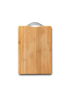 Buy FEELINGS Rectangle Bamboo Chopping Board - 34x24x1.8cm | Chopping Board | Cutting Board | Wooden Cutting Board | Charcuterie Board in UAE