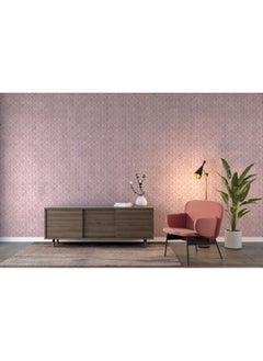 Buy Pink Crossed Diamonds Fabric Wallpaper Covers An Area ​​Up To 4.2Mx3M With Adhesive And Smoothing Tool in Egypt