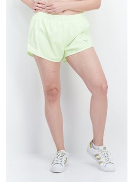 Buy Women  Sportswear Fit Brand Logo Training Shorts, Lime Green in UAE