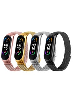 Buy Xiaomi Band 5/6 iron bracelet, 4 pieces in Saudi Arabia