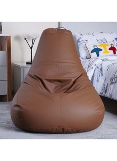 Buy Ocean Drop Pu Bean Bag 90X90cm-Brown in UAE