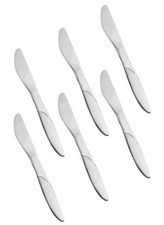 Buy Japanese stainless steel dinner knife set 6 pieces in Saudi Arabia