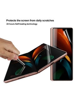Buy 360 Clear Screen Protector Glass For Samsung Galaxy Z Fold5 3in1 in UAE
