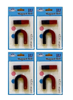 Buy 4-Pack U Magnet Set Multicolour in UAE