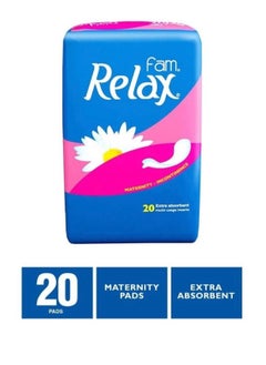 Buy Relax Sanitary Pads For Women 20 Pieces in Saudi Arabia