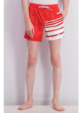 اشتري Men Swim Short, Red and White في السعودية