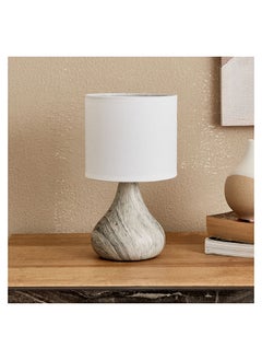 اشتري Clarc Ceramic Table Lamp With Marble Effect 14x23x14 cm في الامارات