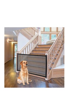 اشتري Magic Gate for Dogs, Pet Doorway Gate, Dog Mesh Doorway Gate, Pet Safety Guard Home Outside Doorway Gate for Stairs, Outdoor and Doorways Pet Isolation Net Install Anywhere في الامارات