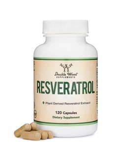 Buy Resveratrol Supplement for Healthy Aging Support, 500mg Per Serving, 120 Capsules in UAE