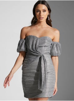 Buy Bardot Sweetheart Neck Puff Sleeve Dress in Saudi Arabia