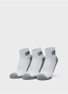 Buy 3 Pack Logo Ankle Socks in UAE