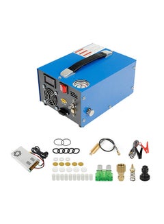 Buy 4500PSI High Pressure Air Compressor with Barometer Intelligent Portable PCP Air Compressor Pump Outdoor Car Tire Inflator Pump in UAE