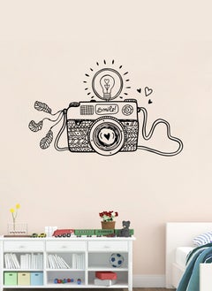 Buy Camera Cartoon Outline Design Wall Decal - Wall Arts Home Décor - Wall Sticker, 50x70 cm by Spoil Your Wall in UAE