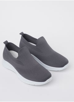 Buy Men's Slip-on Low Top Sneakers GREY in Saudi Arabia