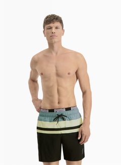 Buy Mens Swim Heritage Stripe Mid-Length Shorts in UAE