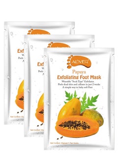 Buy Pack Of 3 Papaya Exfoliating Foot Mask in UAE