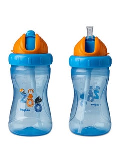 Buy 340ml Baby Sipper Bottle for Baby Kids Anti Slip Baby Sippy Cup with Soft Silicone Spout Removable Base Straw Sipper Water Bottle for Kids BPA Free Sipper Bottle for Kids Toddlers Blue in UAE