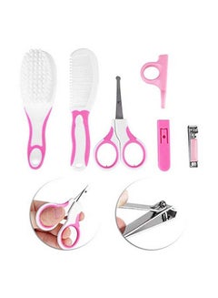 اشتري 6Pcs Baby Grooming Kit Health Care Kit For Newborn Baby Kids Infants Toddlers Manicure Set (Pink) في الامارات
