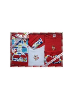 Buy New Born Baby Gift Set In Red Color 13 Pcs in UAE