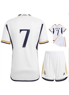 Buy 23/24 New Season Real Madrid HOME Football Kits Vini Jr. Fans Football Jersey/Shorts Gift Set Youth Sizes and Adult Size in UAE