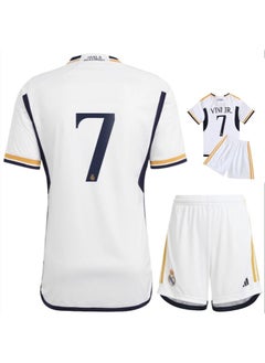 Buy 23/24 New Season Real Madrid HOME Football Kits Vini Jr. Fans Football Jersey/Shorts Gift Set Youth Sizes and Adult Size in UAE