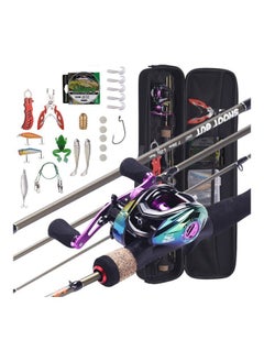 Buy Portable Fishing Rod And Baitcasting Reel Wheel Set in Saudi Arabia